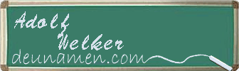 Adolf Welker Visitenkarte